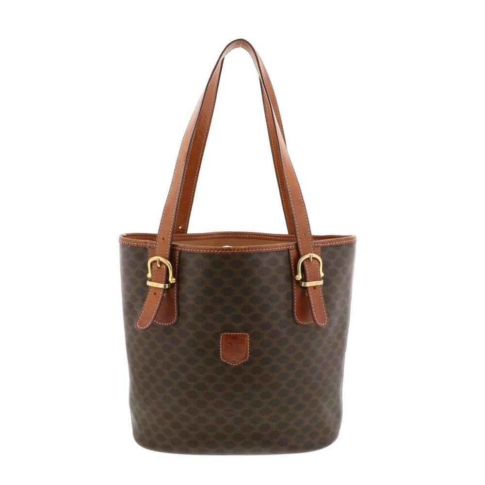 CELINE Macadam Tote Bag Brown